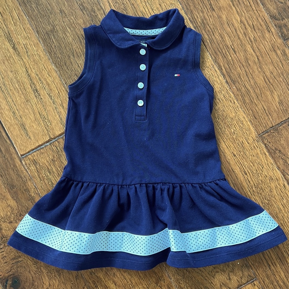 Tommy Hilfiger Tennis Dress 24M Navy/White.